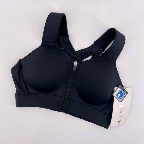 Layer8 Sports Bra Zip Front Closure Size S (32-34 A/B) Style# LWB0081-1 NWT - Picture 2 of 8